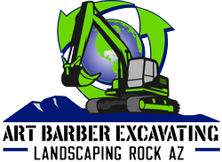 Art Barber Excavating Landscaping Rock Wickenburg Logo