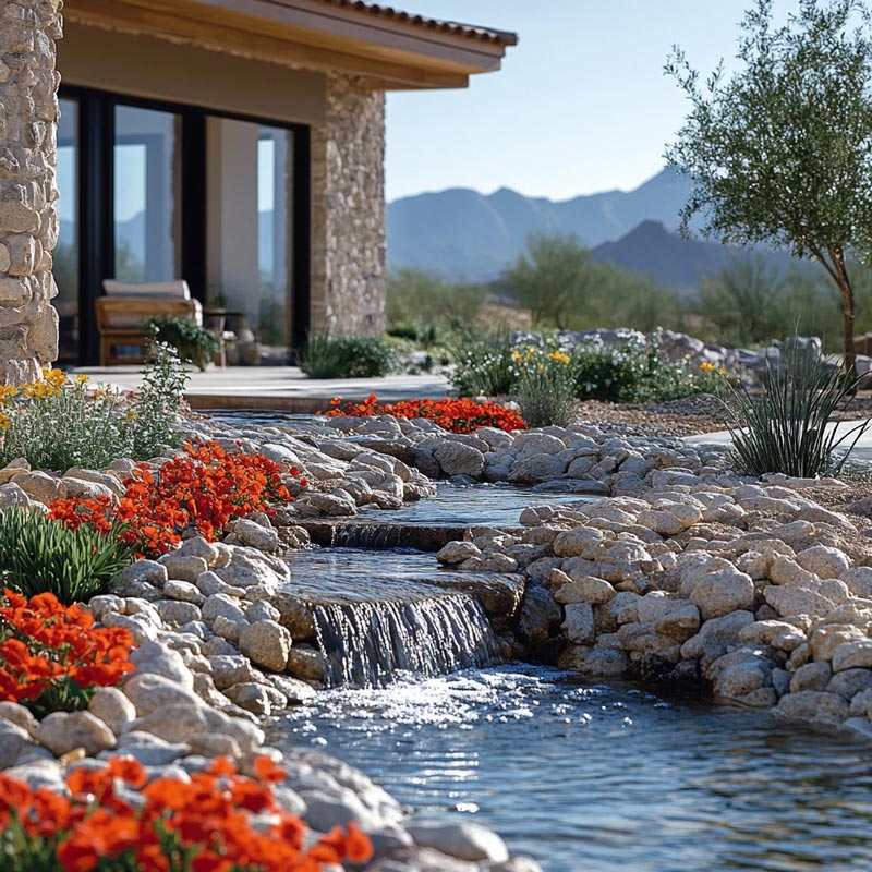 Landscaping-Rock-Water-Featiure Landscaping Rocks Wickenburg